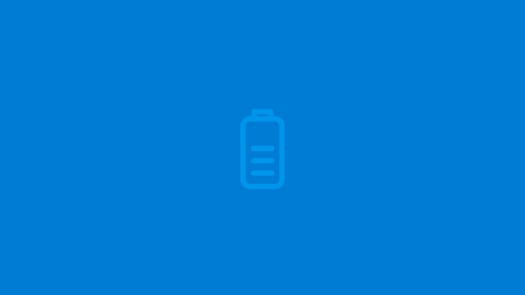 Batterij banner
